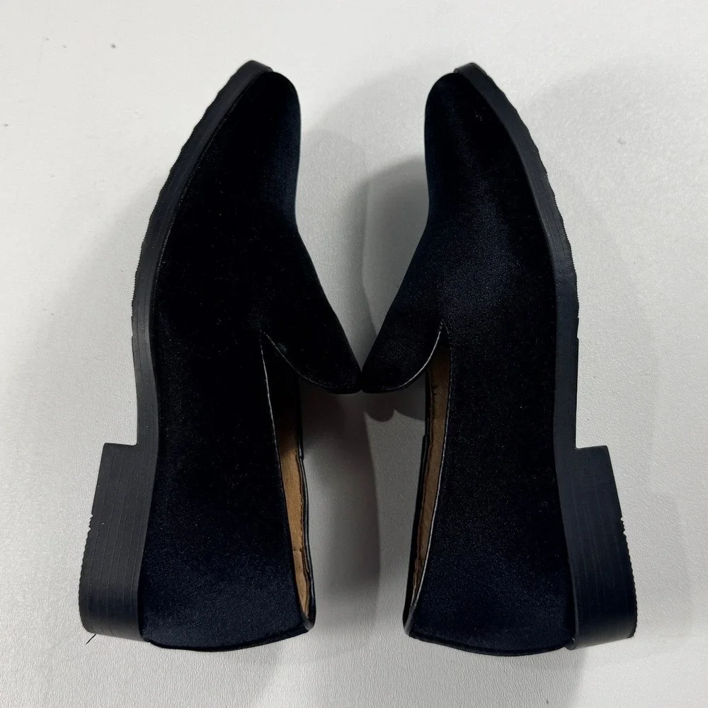 Easy Strider Boys Black Velvet‎ Loafers Smoking Slippers Size 4 Style 110